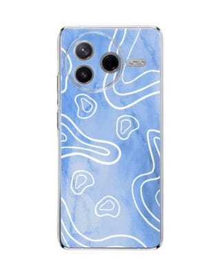 Etui do Xiaomi POCO F7 Pro przeźroczyste, silikonowe Flexi, morski wzór