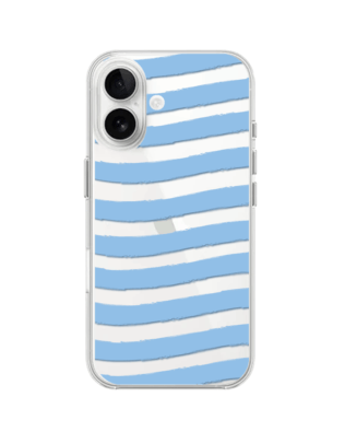 Etui do iPhone 16 przeźroczyste, silikonowe Flexi, fale morskie