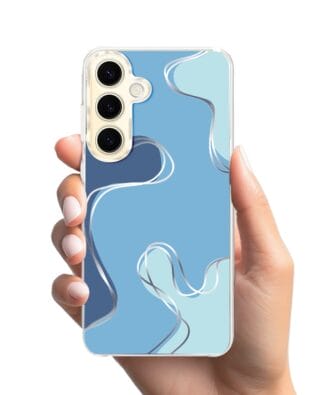 Etui do Samsung Galaxy S24 Plus z MagSafe przeźroczyste, silikonowe Flexi, spokój oceanu