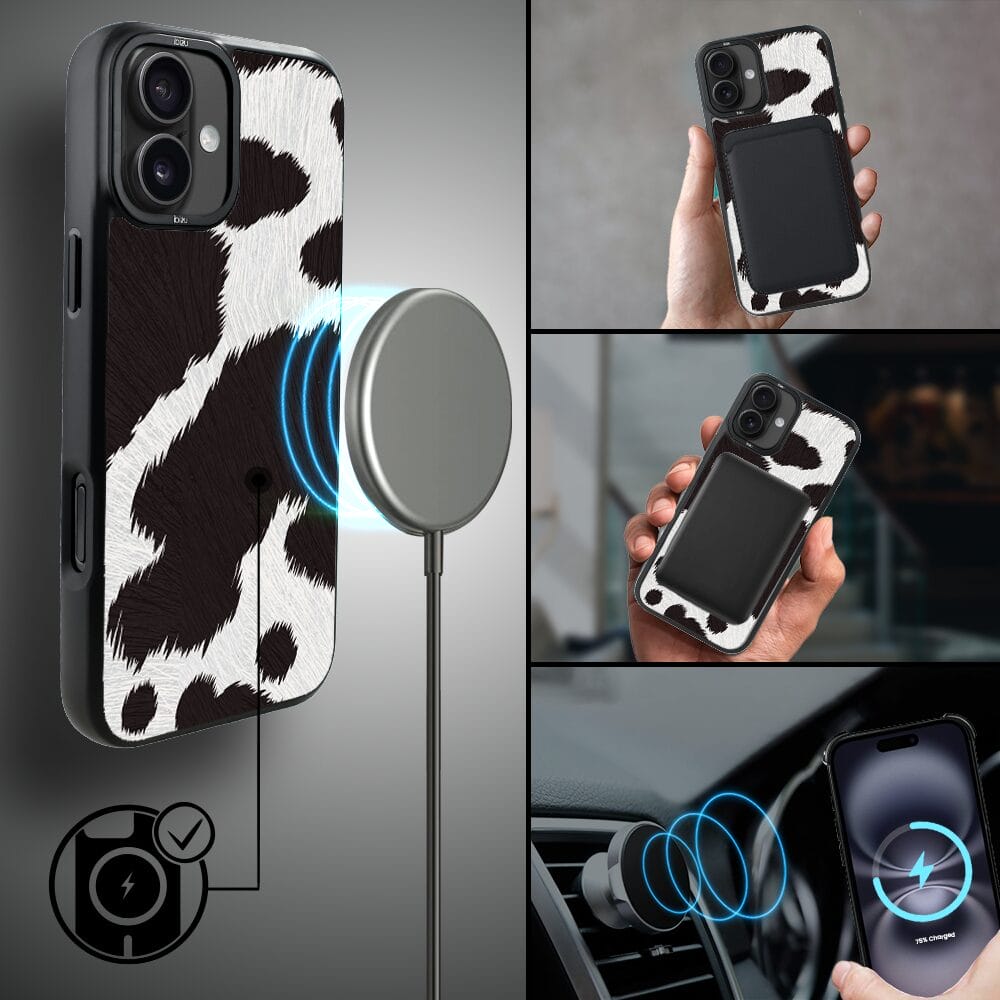 Etui do iPhone 16 Plus IBIZU DropGuard Matt z MagSafe, Zew Natury, Polska Krowa - obrazek 8