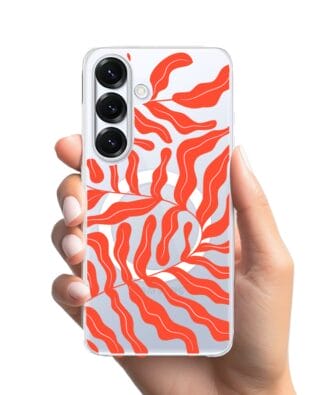 Etui do Samsung Galaxy S25 Plus z MagSafe przeźroczyste, silikonowe Flexi, rafa koralowa