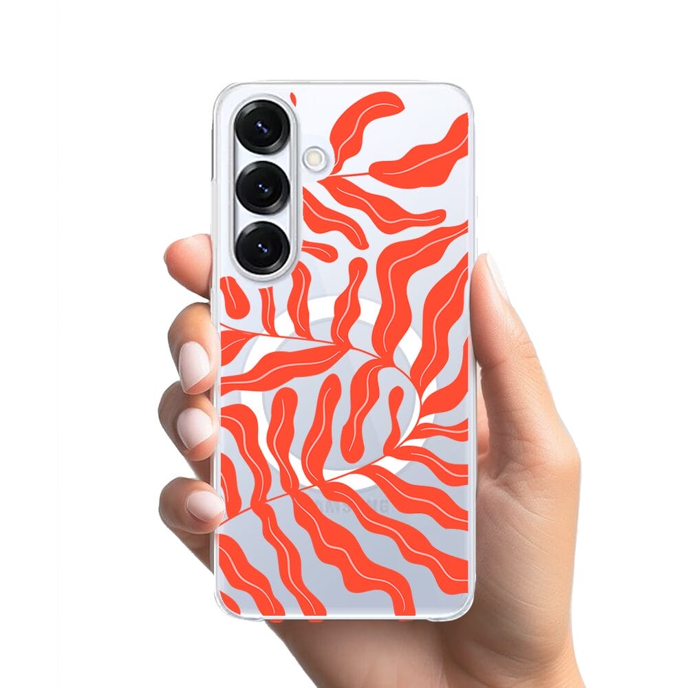 Etui do Samsung Galaxy S25 Plus z MagSafe przeźroczyste, silikonowe Flexi, rafa koralowa - obrazek 2