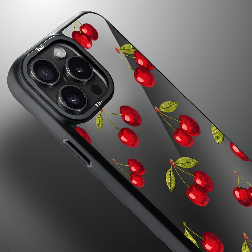 Etui do iPhone 14 Pro IBIZU DropGuard Matt z MagSafe, Midnight, Wiśniowa noc - obrazek 4