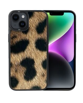 Etui do iPhone 14 IBIZU DropGuard Matt z MagSafe, Zew Natury, Lampart