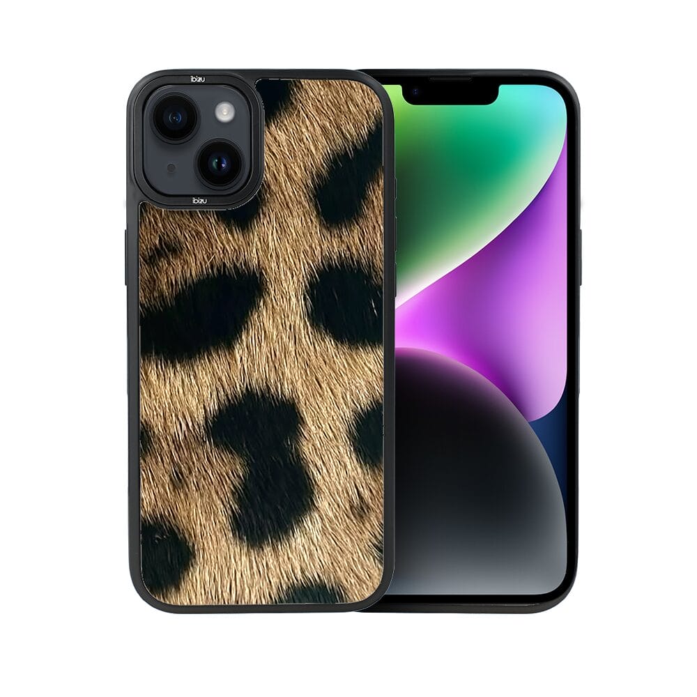 Etui do iPhone 14 IBIZU DropGuard Matt z MagSafe, Zew Natury, Lampart - obrazek 2