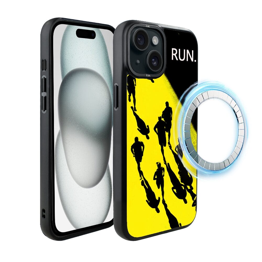 Etui do iPhone 15 IBIZU DropGuard Matt z MagSafe, #Move, Bieg Mistrzów