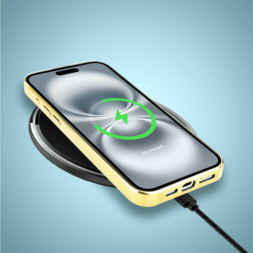 Etui do iPhone 16 IBIZU Elite Glass z MagSafe, Morze, Turkusowy skarb, złote - obrazek 8