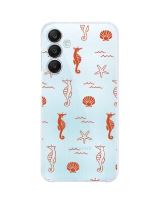 Etui do Samsung Galaxy A35 5G przeźroczyste, silikonowe Flexi, wakacyjne wzory