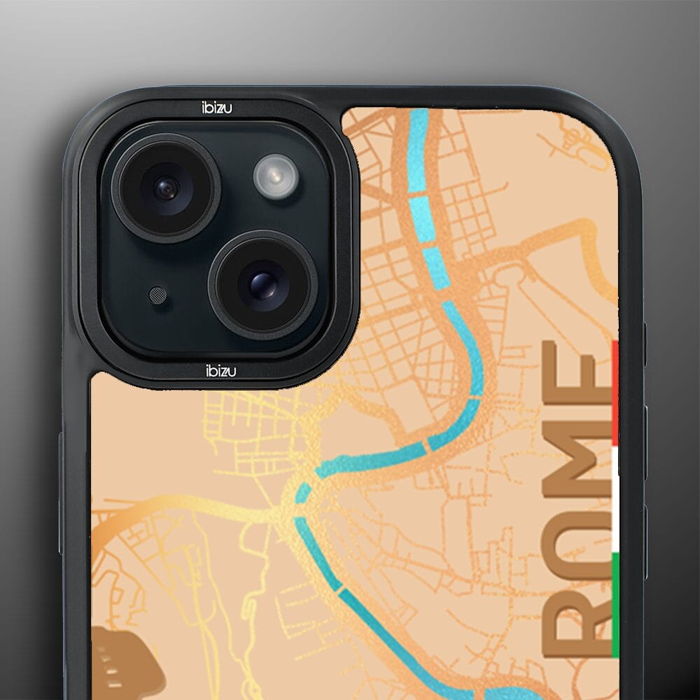 Etui do iPhone 15 IBIZU DropGuard Matt z MagSafe, Mapy Świata, Rome - obrazek 5