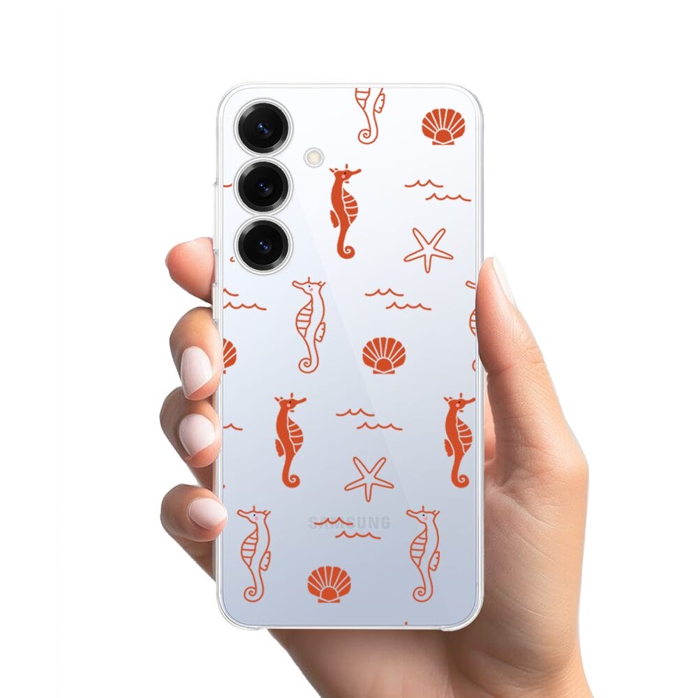 Etui do Samsung Galaxy S25 przeźroczyste, silikonowe Flexi, wakacyjne wzory - obrazek 2