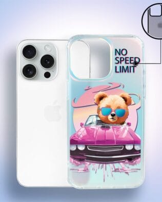 Etui do iPhone 14 Pro IBIZU California Sunset, zmieniające kolor, Pink Car, różowy samochód