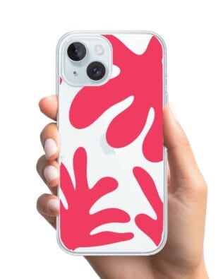 Etui do iPhone 15 Plus przeźroczyste, silikonowe Flexi, rafa
