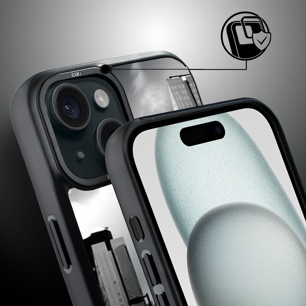 Etui do iPhone 15 Plus IBIZU DropGuard Matt z MagSafe, Noir City, Manhattan - obrazek 3