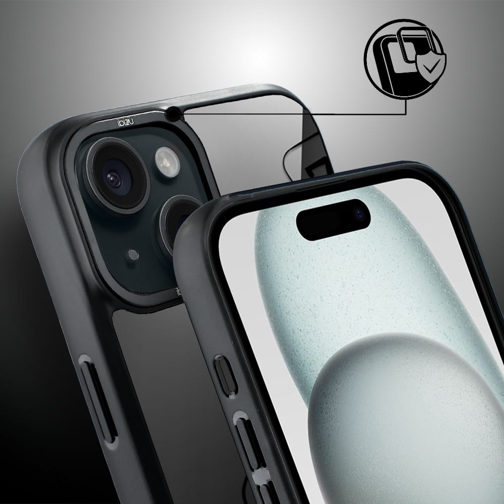 Etui do iPhone 15 IBIZU DropGuard Matt z MagSafe, Midnight, Karty do gry - obrazek 3