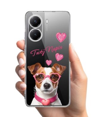 Etui do Xiaomi POCO X7 Pro przeźroczyste, silikonowe Flexi, Puppy Love, pies rasy Jack Russell Terrier