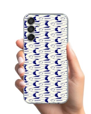 Etui do Samsung Galaxy M15 5G przeźroczyste, silikonowe Flexi, pływające rybki