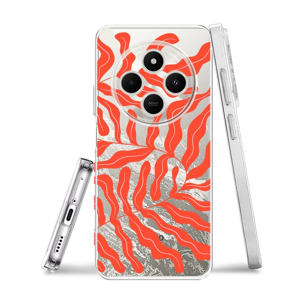 Etui do Xiaomi POCO C75 przeźroczyste, silikonowe Flexi, rafa koralowa - obrazek 3