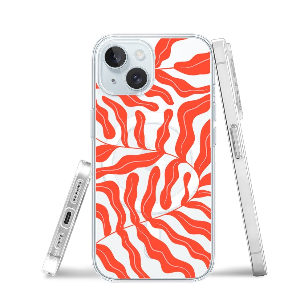Etui do iPhone 15 z MagSafe przeźroczyste, silikonowe Flexi, rafa koralowa - obrazek 3