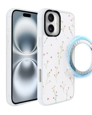 Etui do iPhone 16 IBIZU DropGuard Matt z MagSafe, Pastel Bloom, Polna fantazja