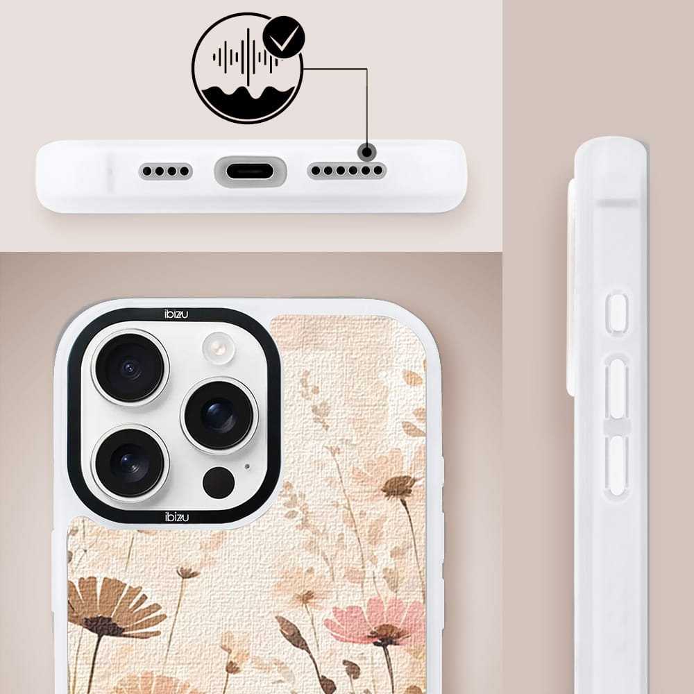 Etui do iPhone 15 Pro Max IBIZU DropGuard Matt z MagSafe, Boho, Kwiatowa łąka - obrazek 6