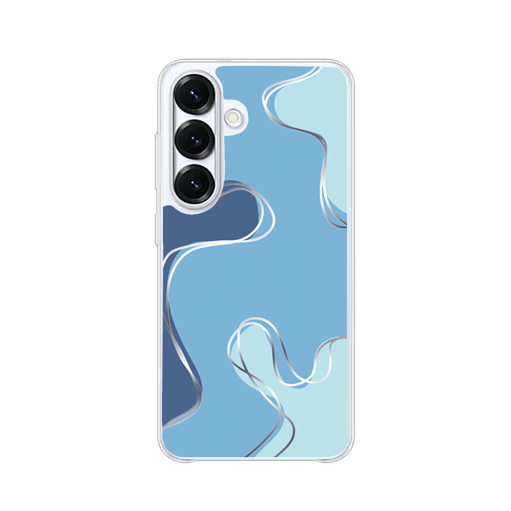 Etui do Samsung Galaxy S25 Plus z MagSafe przeźroczyste, silikonowe Flexi, spokój oceanu