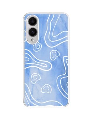 Etui do Samsung Galaxy S25 Edge z MagSafe przeźroczyste, silikonowe Flexi, morski wzór