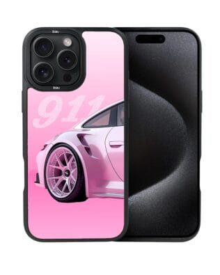 Etui do iPhone 15 Pro Max IBIZU DropGuard Matt z MagSafe, TechDrive, 911 różowe