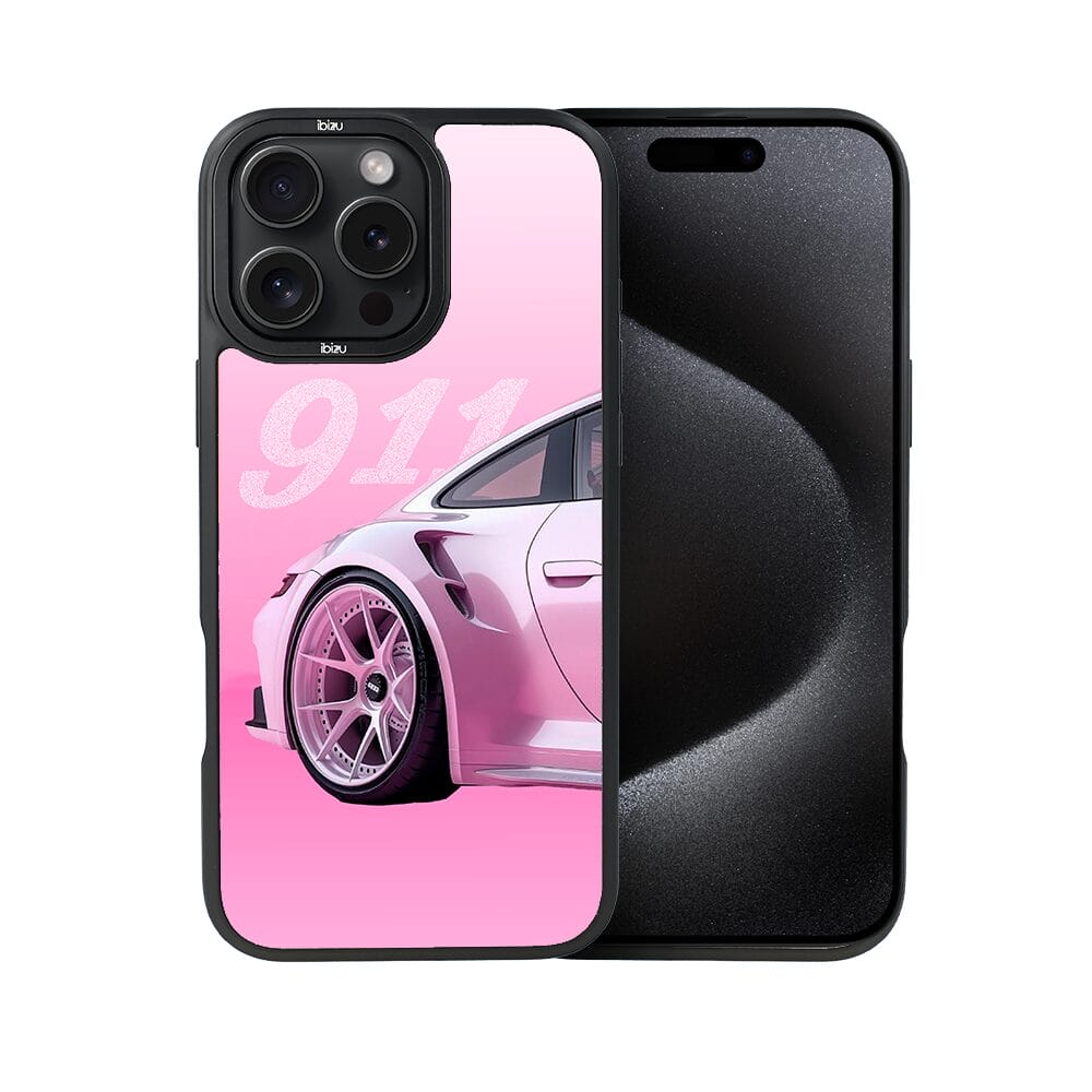 Etui do iPhone 15 Pro Max IBIZU DropGuard Matt z MagSafe, TechDrive, 911 różowe - obrazek 2