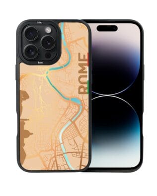 Etui do iPhone 14 Pro Max IBIZU DropGuard Matt z MagSafe, Mapy Świata, Rome