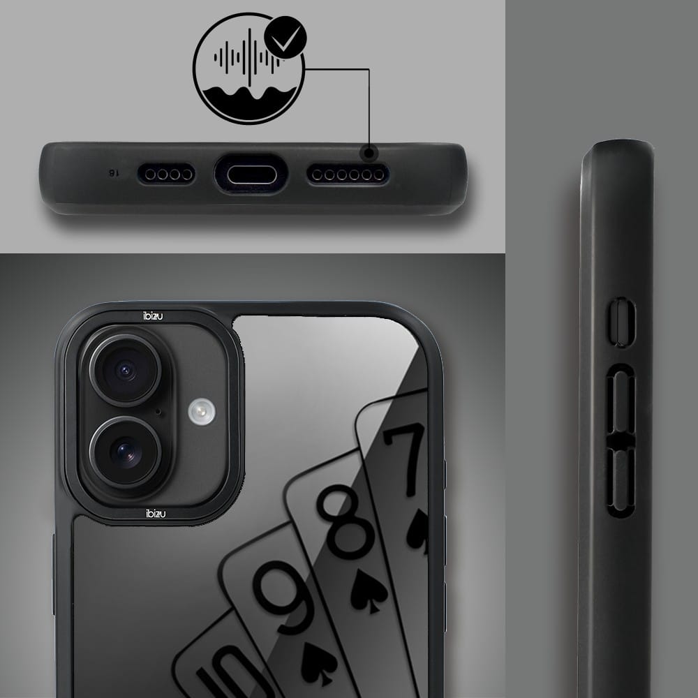 Etui do iPhone 16 IBIZU DropGuard Matt z MagSafe, Midnight, Karty do gry - obrazek 6