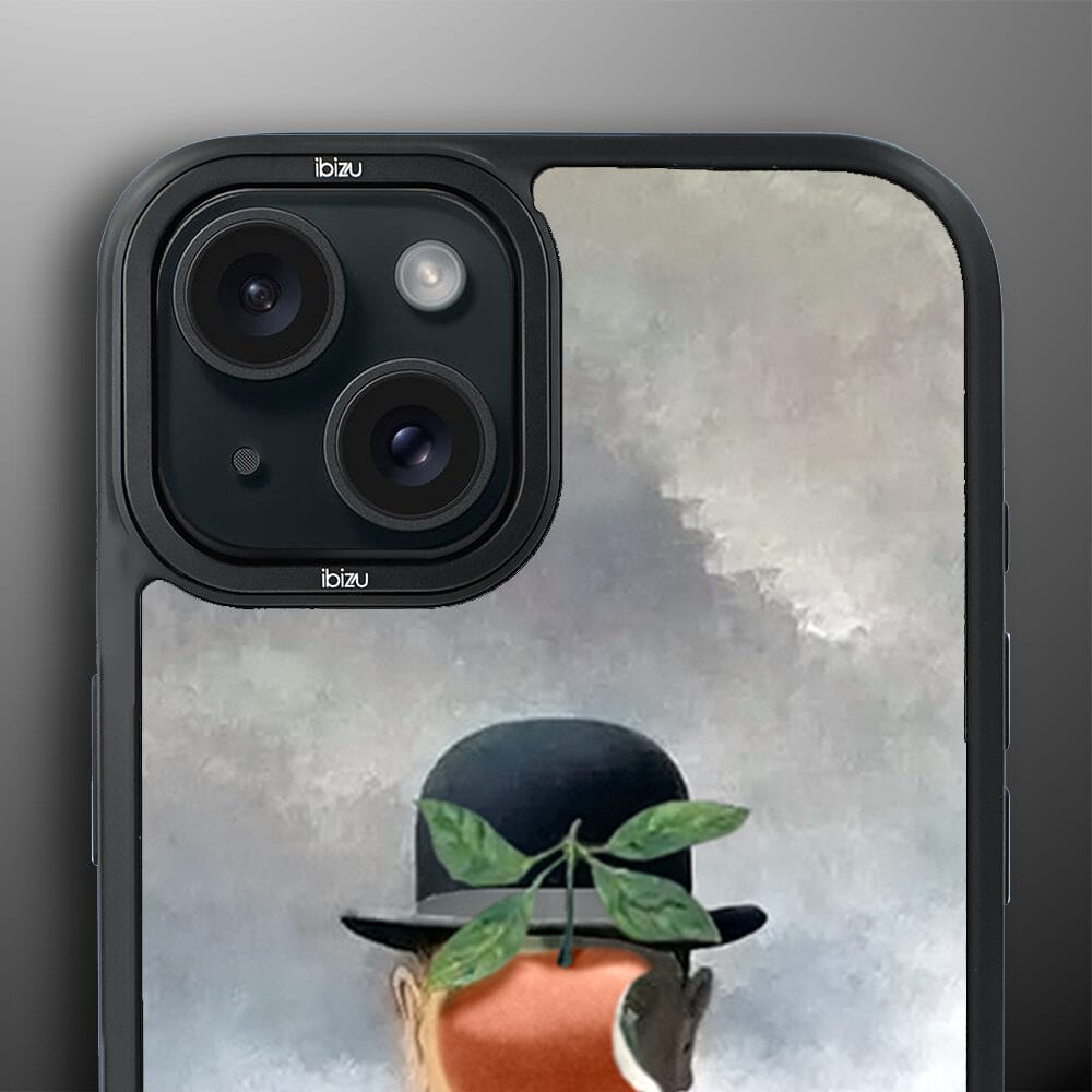 Etui do iPhone 15 IBIZU DropGuard Matt z MagSafe, Rene Magritte, syn człowieczy - obrazek 5
