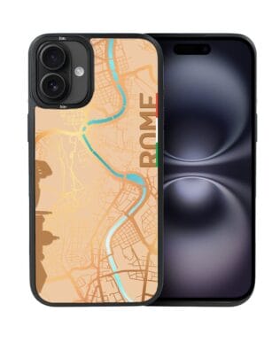 Etui do iPhone 16 Plus IBIZU DropGuard Matt z MagSafe, Mapy Świata, Rome