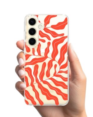 Etui do Samsung Galaxy S24 Plus z MagSafe przeźroczyste, silikonowe Flexi, rafa koralowa