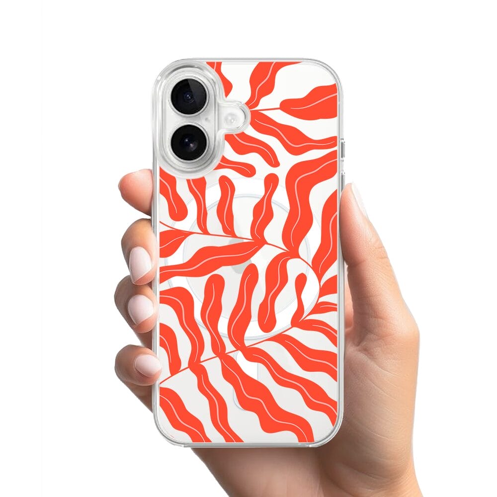 Etui do iPhone 16 z MagSafe przeźroczyste, silikonowe Flexi, rafa koralowa - obrazek 2