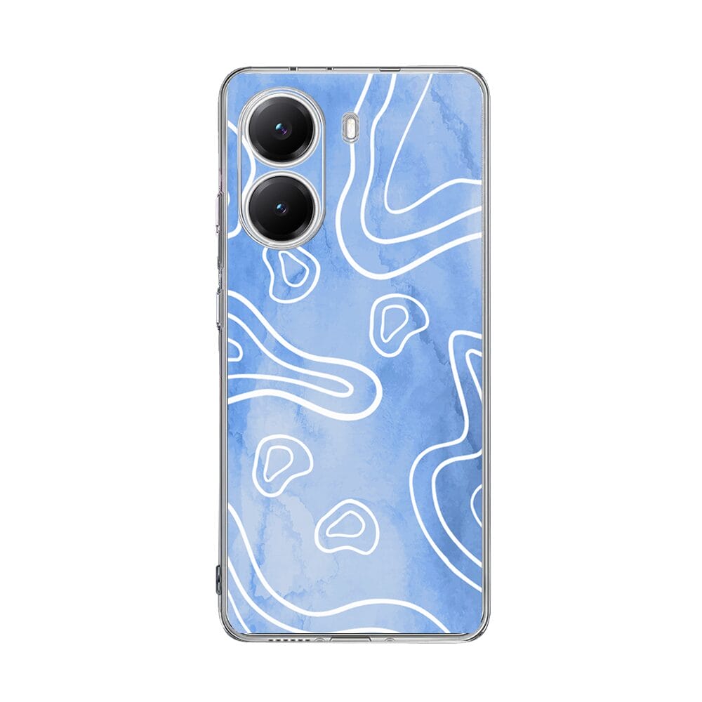 Etui do Xiaomi POCO X7 Pro przeźroczyste, silikonowe Flexi, morski wzór