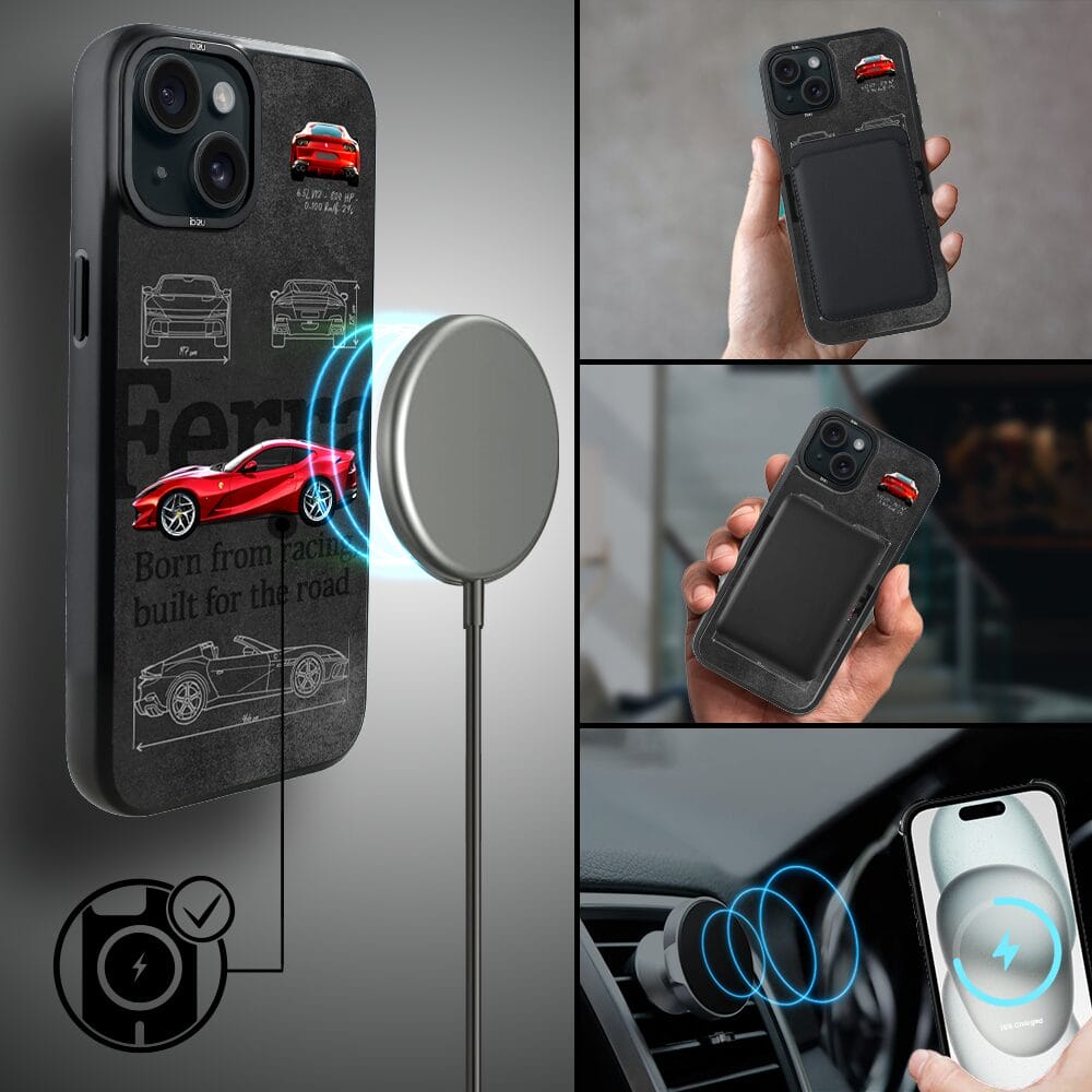 Etui do iPhone 15 IBIZU DropGuard Matt z MagSafe, TechDrive, 812 Superfast - obrazek 8