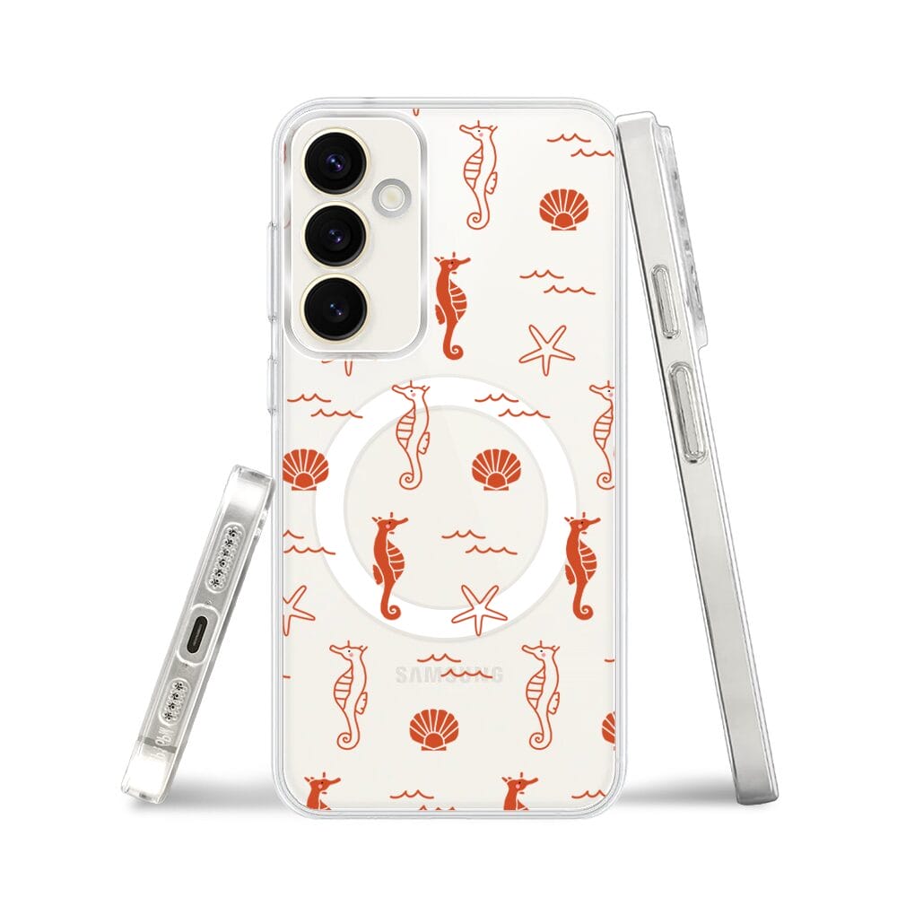 Etui do Samsung Galaxy S23 Plus z MagSafe przeźroczyste, silikonowe Flexi, wakacyjne wzory - obrazek 3