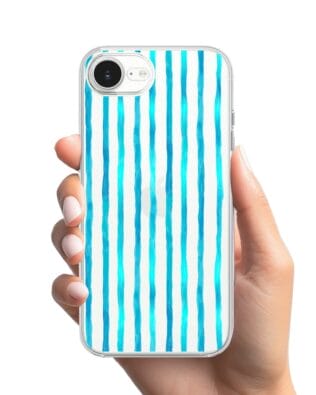 Etui do iPhone 16e przeźroczyste, silikonowe Flexi, szept fal