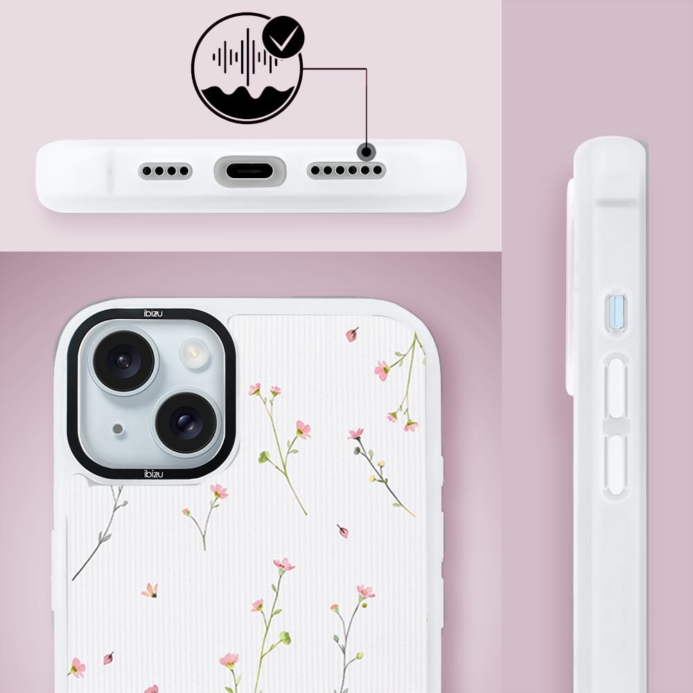 Etui do iPhone 15 IBIZU DropGuard Matt z MagSafe, Pastel Bloom, Polna fantazja - obrazek 6