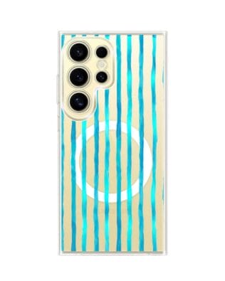 Etui do Samsung Galaxy S24 Ultra z MagSafe przeźroczyste, silikonowe Flexi, szept fal