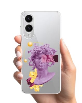 Etui do Samsung Galaxy S25 Edge przeźroczyste, silikonowe Flexi, antyczna figura