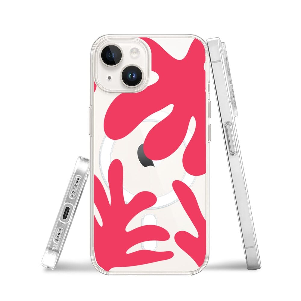 Etui do iPhone 14 z MagSafe przeźroczyste, silikonowe Flexi, rafa - obrazek 3