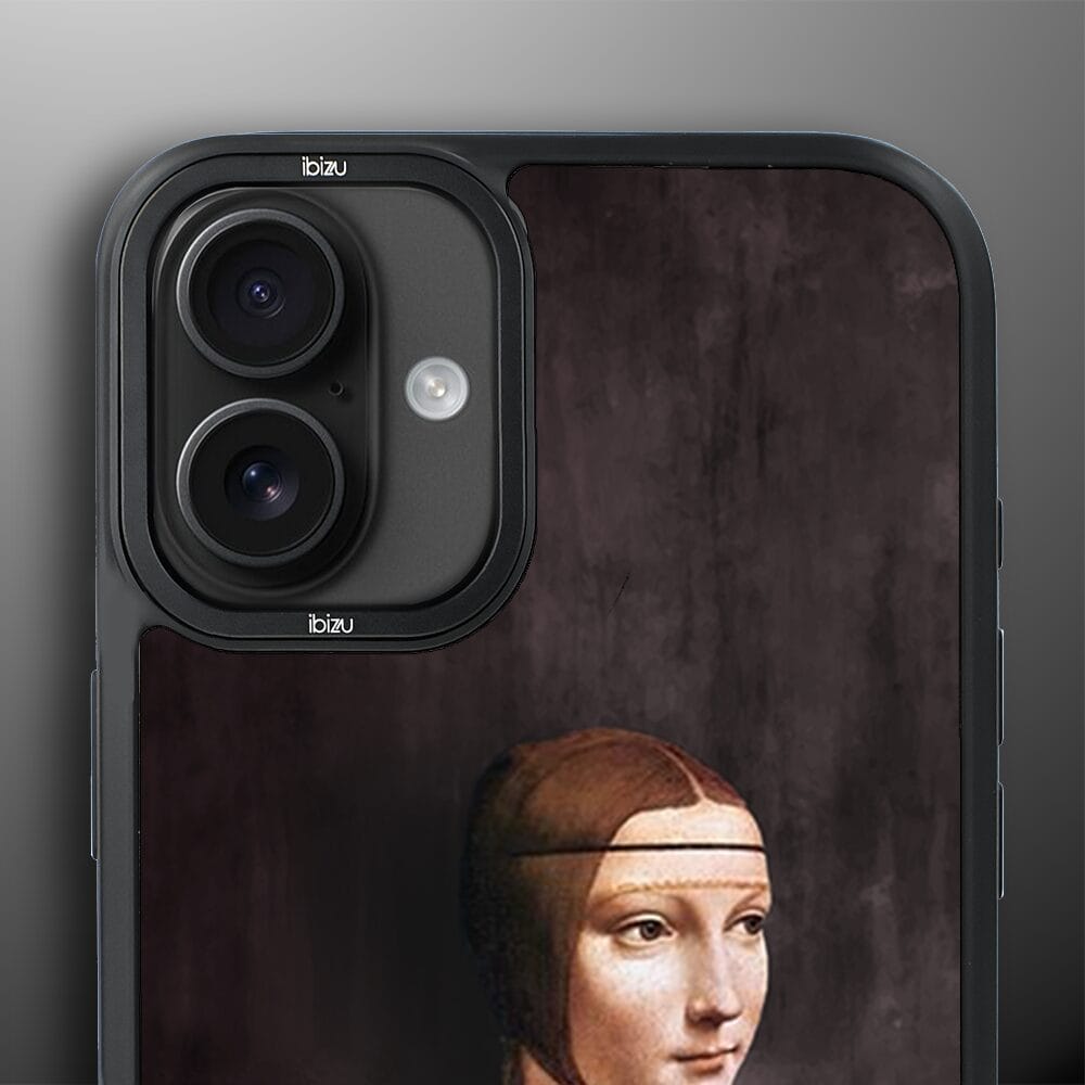 Etui do iPhone 16 Plus IBIZU DropGuard Matt z MagSafe, Leonardo Da Vinci, dama z kotem - obrazek 5