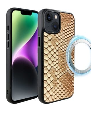 Etui do iPhone 14 IBIZU DropGuard Matt z MagSafe, Zew Natury, Wąż