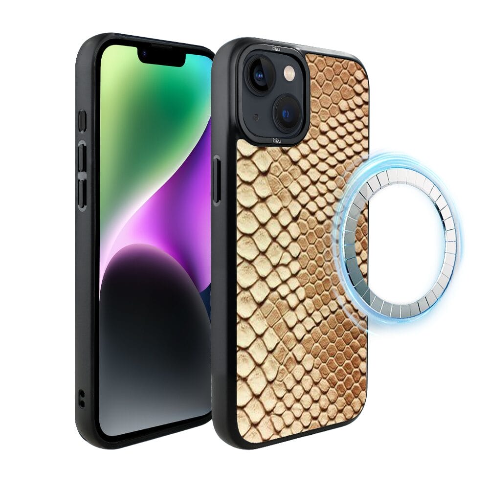 Etui do iPhone 14 IBIZU DropGuard Matt z MagSafe, Zew Natury, Wąż