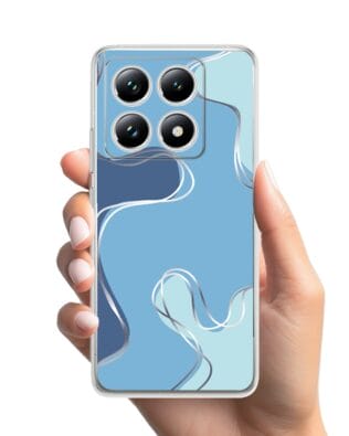 Etui do Xiaomi 14T Pro przeźroczyste, silikonowe Flexi, spokój oceanu