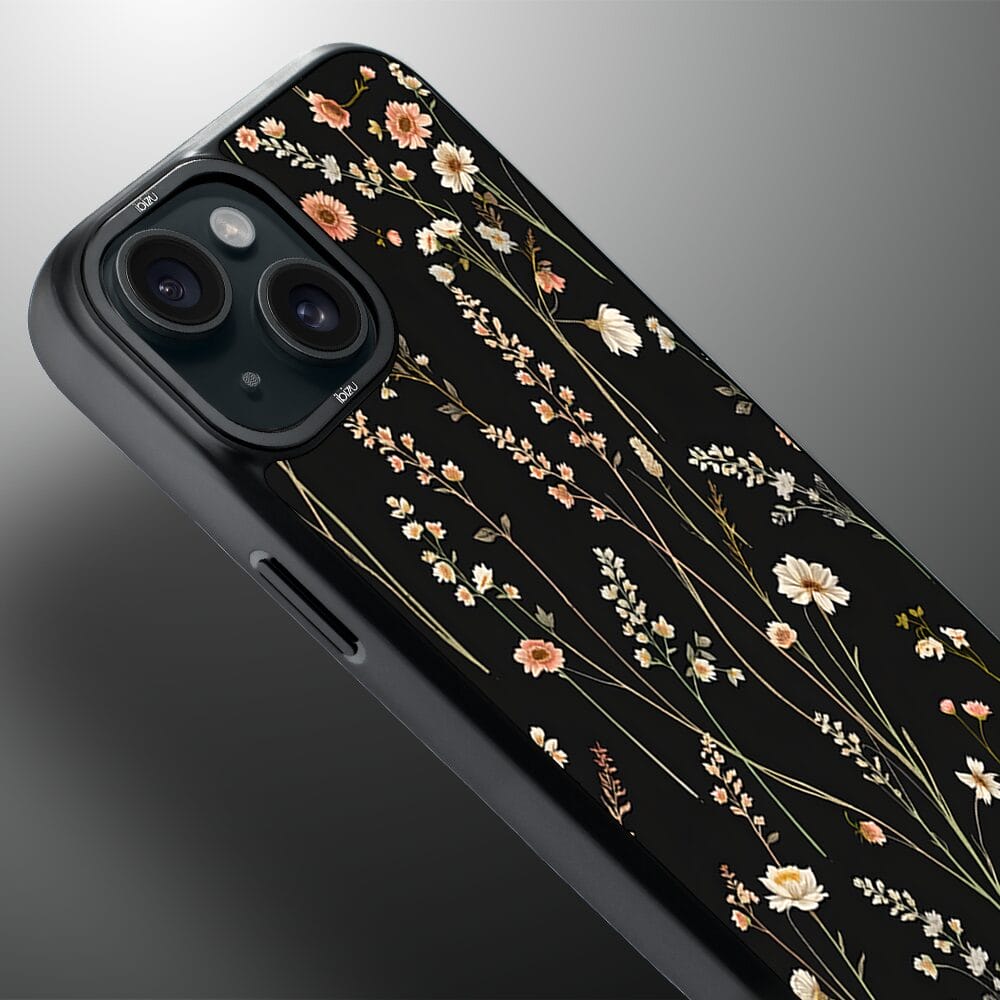 Etui do iPhone 15 IBIZU DropGuard Matt z MagSafe, Pastel Bloom, Północny ogród - obrazek 4