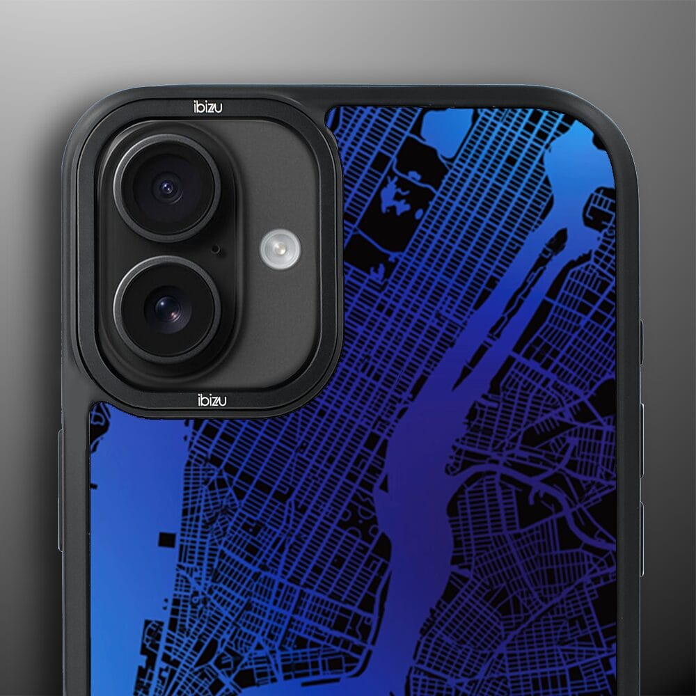 Etui do iPhone 16 IBIZU DropGuard Matt z MagSafe, Mapy Świata, New York - obrazek 5