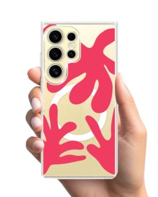 Etui do Samsung Galaxy S24 Ultra z MagSafe przeźroczyste, silikonowe Flexi, rafa