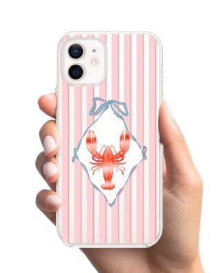 Etui do iPhone 12 Mini przeźroczyste, silikonowe Flexi, Homar